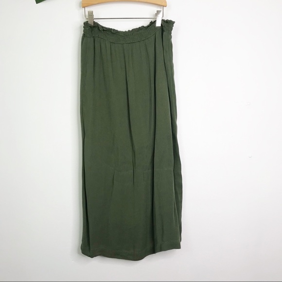 Francescas Harper Heritage olive skirt button down - Picture 8 of 11